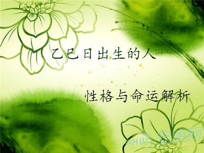 乙巳日出生的人性格与命运解析(图文)